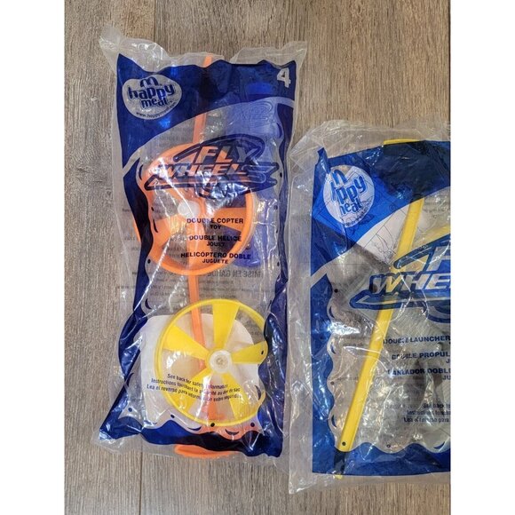 2007 McDonalds Fly Wheel Happy Meal Toys #4 #5 #6 LOT OF 4 SEALED - Picture 3 of 5